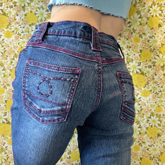 Vanilla Star Denim - Women’s Vanilla Star jeans with pink stitching